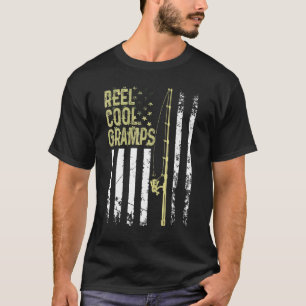 Mannen Beste Visser Reel Cool Opa Voor Papa Dik T-shirt
