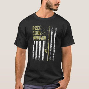 Mannen beste visser spoel pawpaw voor pappenvet t-shirt