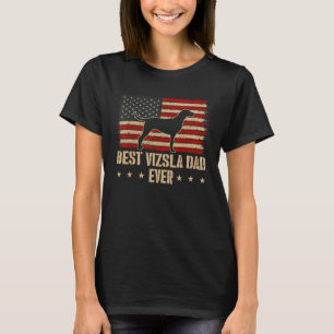Mannen beste vizsla Hondenras ooit hond Amerikaans T-shirt