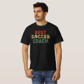 Mannen Beste Voetbal coach Grappige Zegels Papa Ve T-shirt (Voorkant volledig)