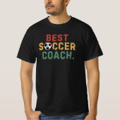 Mannen Beste Voetbal coach Grappige Zegels Papa Ve T-shirt (Voorkant)