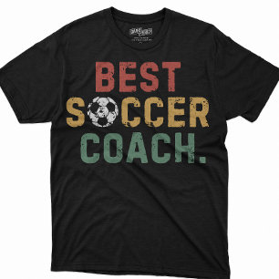 Mannen Beste Voetbal coach Grappige Zegels Papa Ve T-shirt