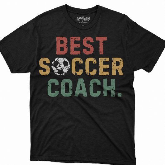 Mannen Beste Voetbal coach Grappige Zegels Papa Ve T-shirt