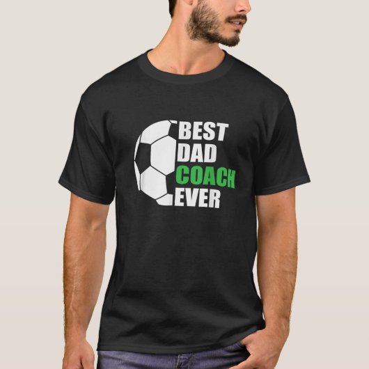 Mannen beste voetbal vader coach ooit vader voetba t-shirt (Voorkant)