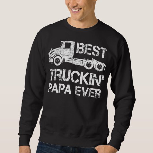 Mannen beste vrachtwagenchauffeur Papa Fat Trui (Voorkant)