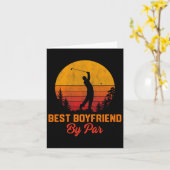 Mannen  beste vriend van par Golf boyvriend Kaart (Gele Bloem)