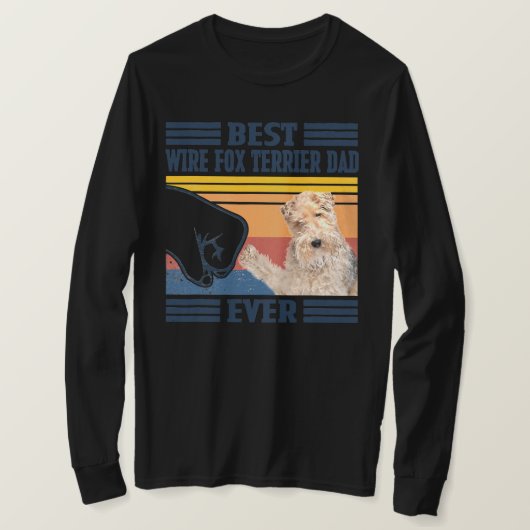Mannen beste wierpoot vader van terrier Ever Funny T-shirt (Design voorkant)