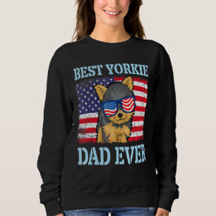 Mannen beste Yorkie Dog Pap Oog Happy Father Day D Trui