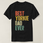 Mannen beste Yorkie vader ooit Hondenliefhebber va T-shirt (Design voorkant)