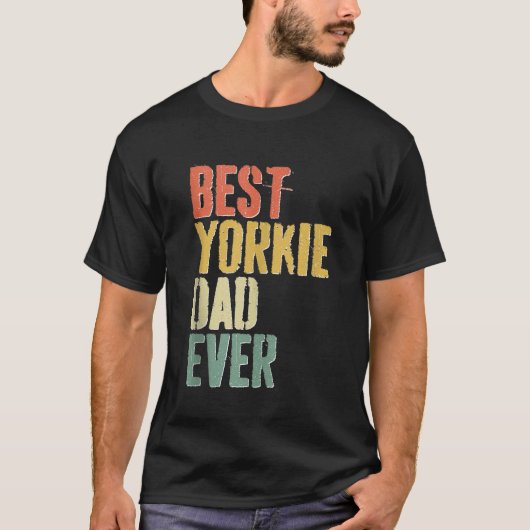 Mannen beste Yorkie vader ooit Hondenliefhebber va T-shirt (Voorkant)