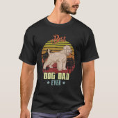 Mannen beste zachte beklede wieltjes Terrier Pap O T-shirt (Voorkant)
