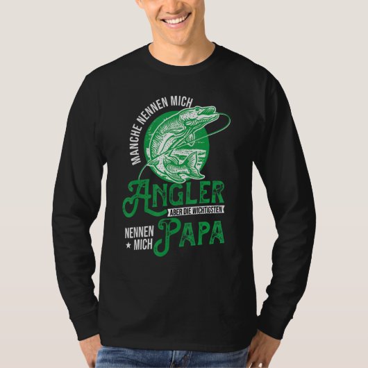 Mannen Bester Angler Gezegden Vader Vist Vader T-shirt (Voorkant)