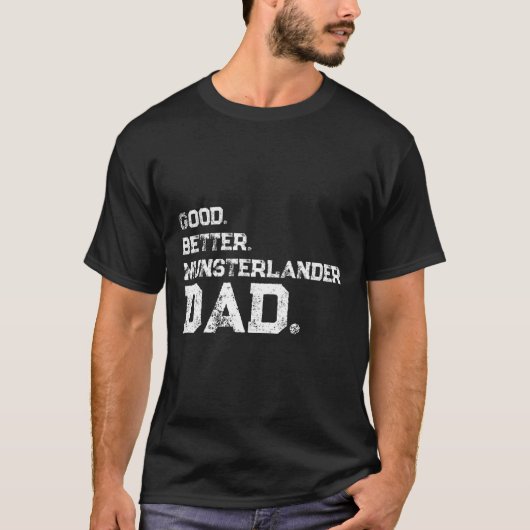 Mannen Betere Munsterlander Pap T-shirt (Voorkant)