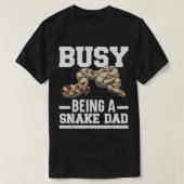 Mannen bezigheid als slangenvader Venom Serpent Re T-shirt (Design voorkant)