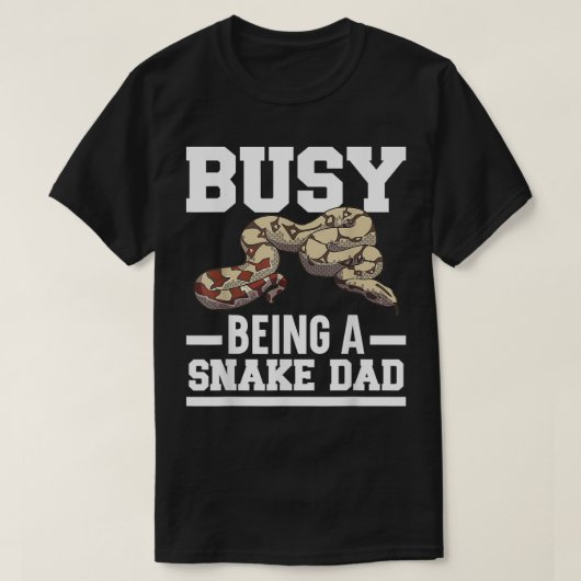 Mannen bezigheid als slangenvader Venom Serpent Re T-shirt (Design voorkant)