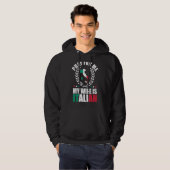 Mannen bidden voor mij Mijn vrouw is Italiaans 2 Hoodie (Voorkant volledig)