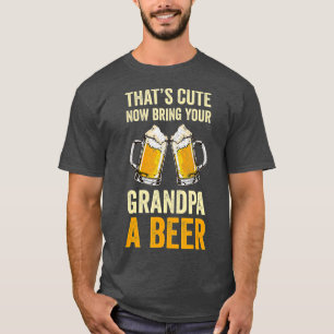 Mannen Bier Drink Volwassenen Vaderdag Drink Gran T-shirt