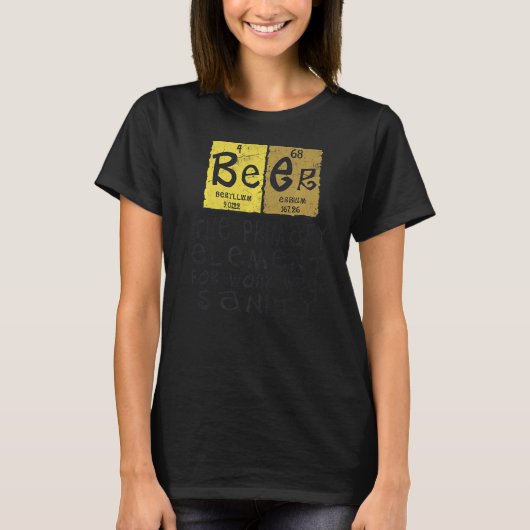 Mannen bier-hoofdelement voor de gezondheid van de t-shirt (Voorkant)