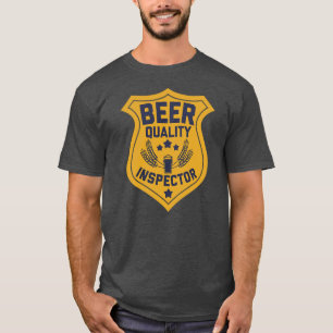 Mannen bierkwaliteitsinspecteur grappige opa t-shirt