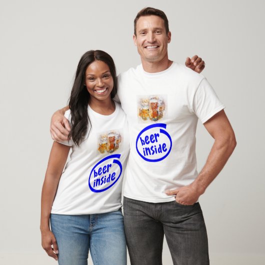 Mannen Bierontwerp T-shirt (Unisex)