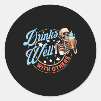 Mannen biertje Drink binnenkort om favoriete vader Ronde Sticker
