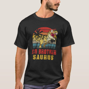 Mannen Big Brother Saurus Dinosaur Bro Brothersaur T-shirt