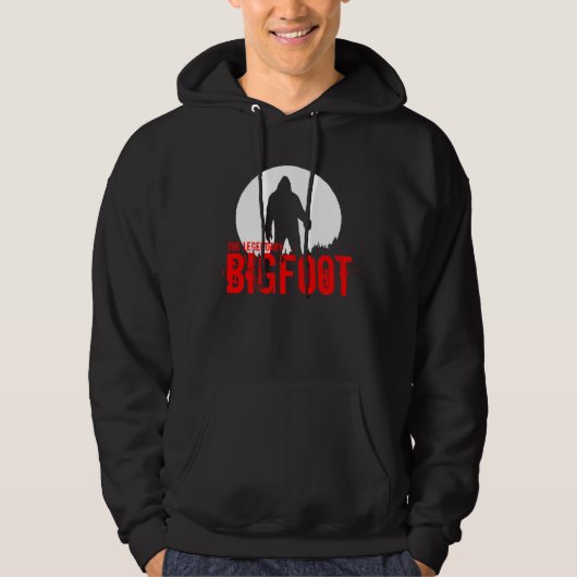 Mannen Bigfoot Hoodie (Voorkant)