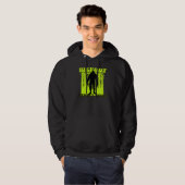 Mannen Bigfoot Hoodie (Voorkant volledig)