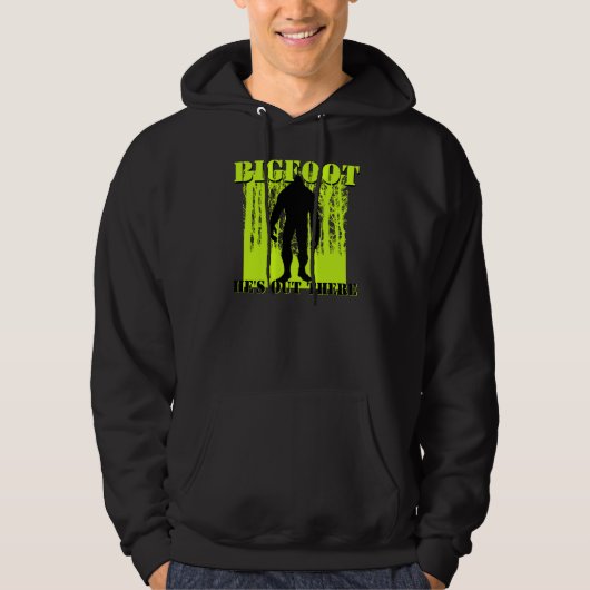 Mannen Bigfoot Hoodie (Voorkant)