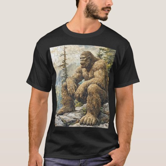 Mannen Bigfoot T-shirt (Voorkant)