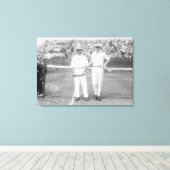 Mannen bij het Tennis-toernooi in Washington DC Canvas Afdruk (Insitu (Houten vloer))