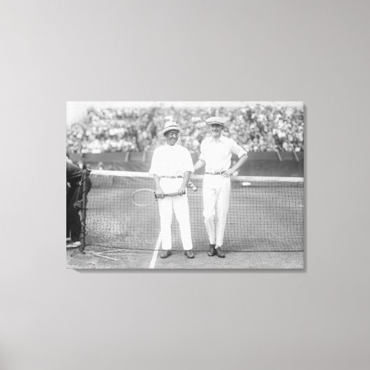 Mannen bij het Tennis-toernooi in Washington DC Canvas Afdruk (Voorkant)