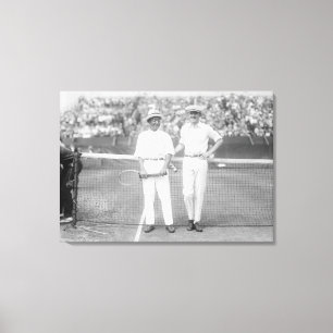 Mannen bij het Tennis-toernooi in Washington DC Canvas Afdruk