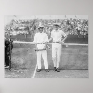 Mannen bij het Tennis-toernooi in Washington DC Poster