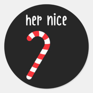 Mannen bijpassende stoute en leuke koppels die ove ronde sticker