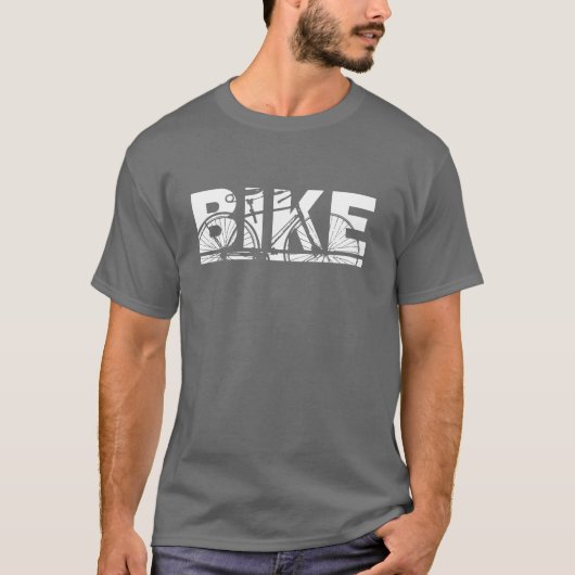 Mannen "Bike"-shirt T-shirt (Voorkant)