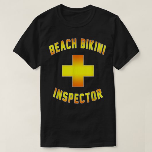 Mannen Bikini Inspector Hot Swimming Pool Ocea T-shirt (Design voorkant)