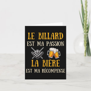 Mannen Biljart Humor  Gift Idee Humorous B Kaart