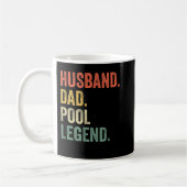 Mannen Billiards Funny Husband Pap Pool Player Leg Koffiemok (Links)