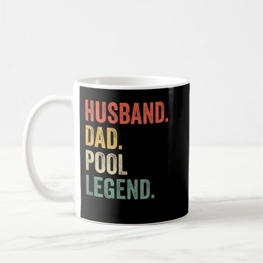 Mannen Billiards Funny Husband Pap Pool Player Leg Koffiemok (Links)