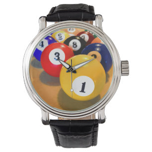 Mannen Billiards Thema Horloge