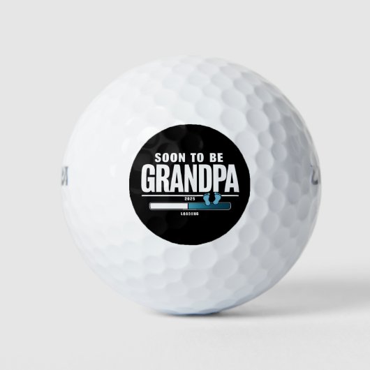 Mannen Binnenkort Grootvader Geschat 2025 Nieuwe G Golfballen (Voorkant)