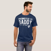 Mannen binnenkort om vader te zijn Baby onthullen  T-shirt (Voorkant volledig)