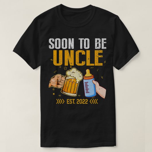 Mannen binnenkort oom 2022 gepromoveerd tot Uncle T-shirt (Design voorkant)