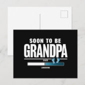 Mannen binnenkort opa EST. 2025 nieuwe opa Briefkaart (Voorkant / Achterkant)