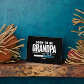 Mannen binnenkort opa EST. 2025 nieuwe opa Fotoplaat (Zijkant)