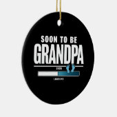 Mannen binnenkort opa EST. 2025 nieuwe opa Keramisch Ornament (Rechts)