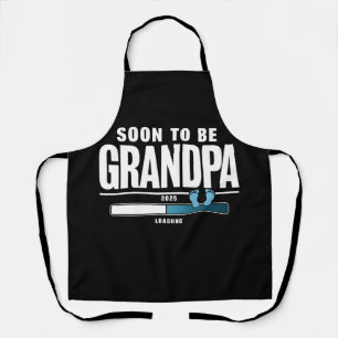 Mannen binnenkort opa EST. 2025 nieuwe opa Schort