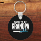 Mannen binnenkort opa EST. 2025 nieuwe opa Sleutelhanger (Voorkant)