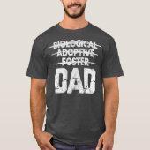 Mannen biologische adoptie Foster Dad Adoption Lov T-shirt (Voorkant)